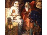 The Wise Men of the East Worship the Christ Child, by C.F. Vos